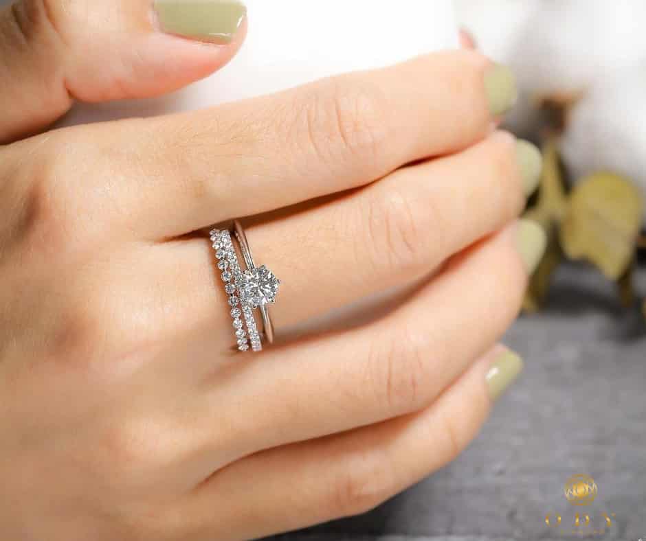 Nhẫn kim cương nữ 4ly5 với thiết kế tinh xảo